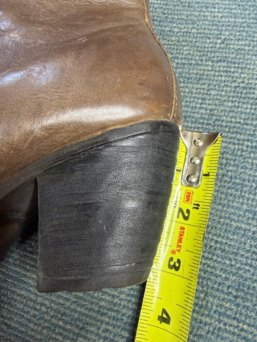 Born Brown Leather Women’s Zip Up Ankle Boots - Picture 16 of 16